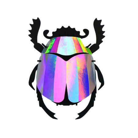 3d модел за сглобяване скарабей - многоцветно