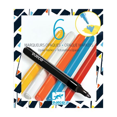 Цветни маркери 6бр. поп арт