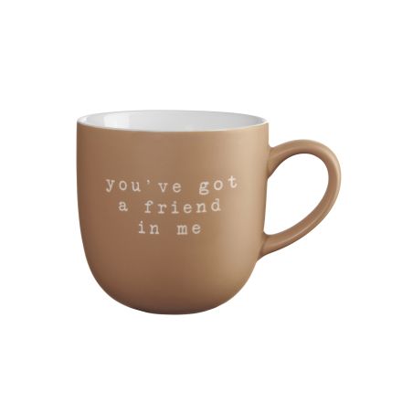 Чаша Hey! 0,350мл - светло кафяво