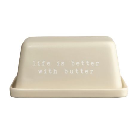 Кутия за масло Hey! - бежово