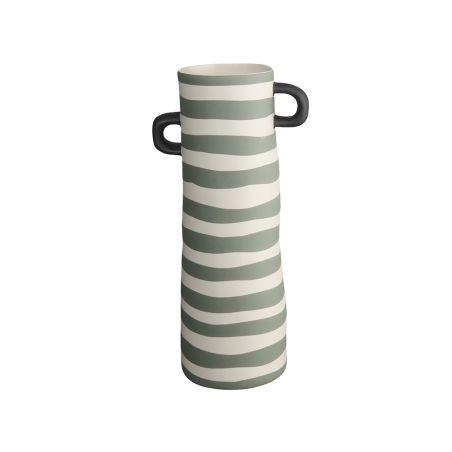 Ваза Rayu 28см - зелено райе