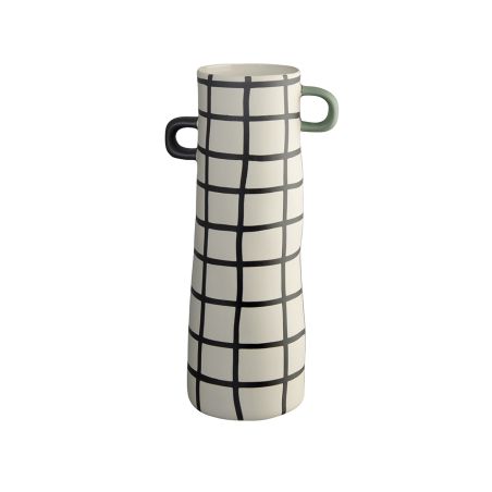 Ваза Rayu 28см - зелено каре