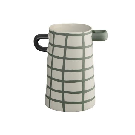 Ваза Rayu 17см - зелено каре