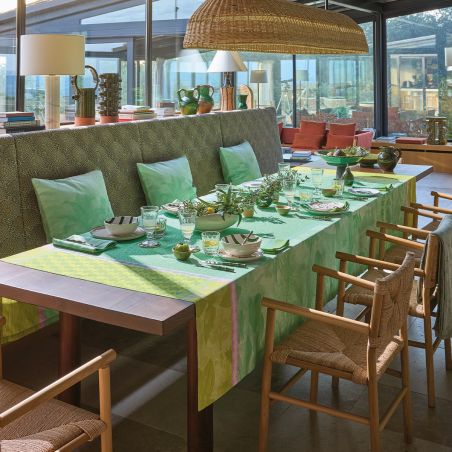 Покривка Sinharaja 175см 250см промазан памук - зелено