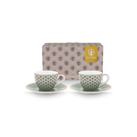 Чаши с чинии Blooming Tales 0,120мл 2бр. Pip Studio