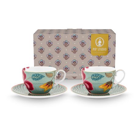 Чаши с чинии Blooming Tales 0,300мл 2бр. Pip Studio