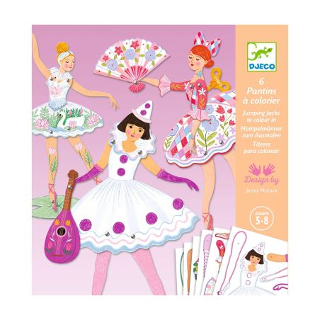 Направи движещи се кукли марионетки DJECO