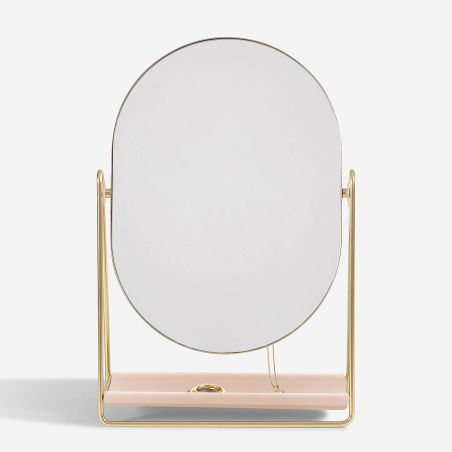 Настолно огледало Stackers - розово