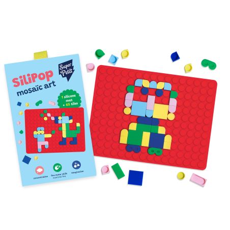 Детска мозайка силикон - червено