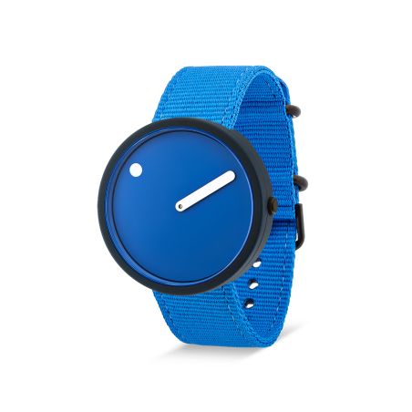 Часовник PICTO Ocean Ghost Net 40 mm - синьо