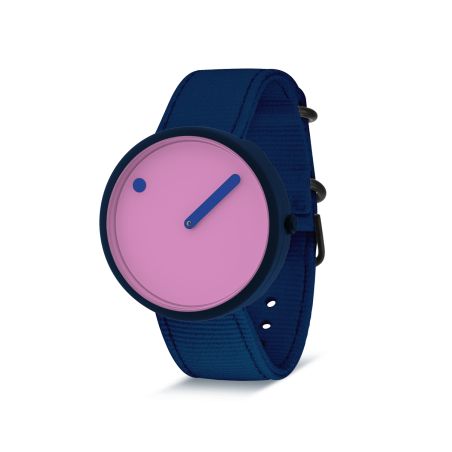 Часовник PICTO Ocean Ghost Net 40 mm - розово тъмно синьо