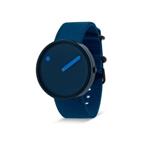 Часовник PICTO Ocean Ghost Net 40 mm - тъмно синьо