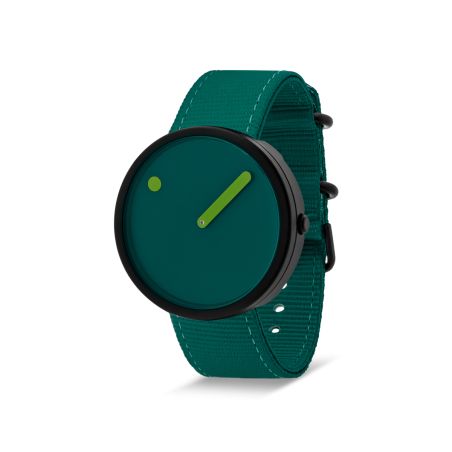 Часовник PICTO Ocean Ghost Net 40 mm - петрол