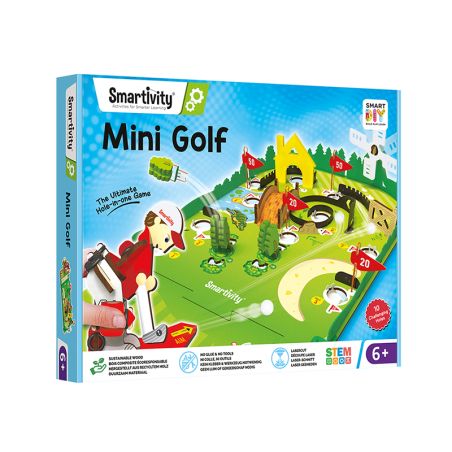Дървен конструктор мини голф Smart Games