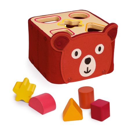 Играчка за сортиране дърво и филц Djeco