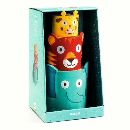 Играчка за подреждане дърво и филц Djeco