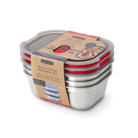 Комплект кутии за храна 3х900мл Meal Prep Black+Blum
