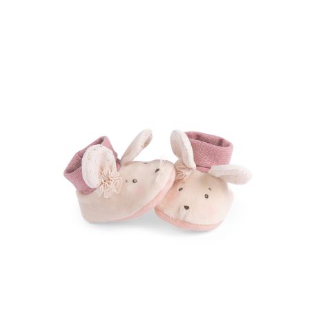 Бебешки пантофки розово мишле Moulin Roty