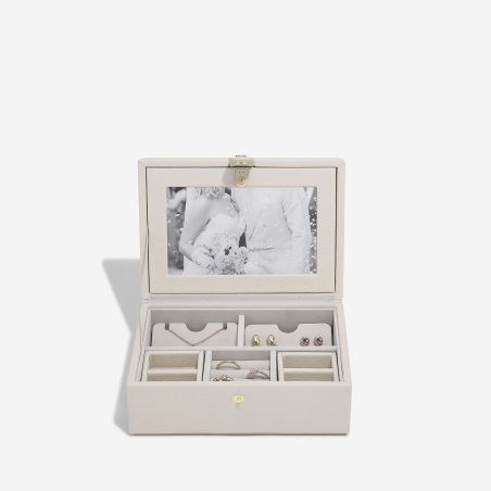 Малка луксозна кутия за бижута Memento с фоторамка Stackers
