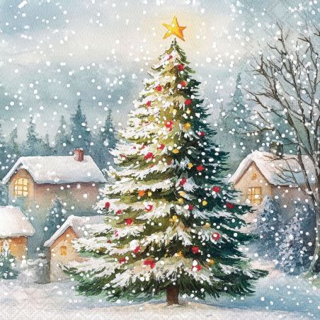 Салфетка 33см 33см 20бр TREE IN SNOW Ambiente