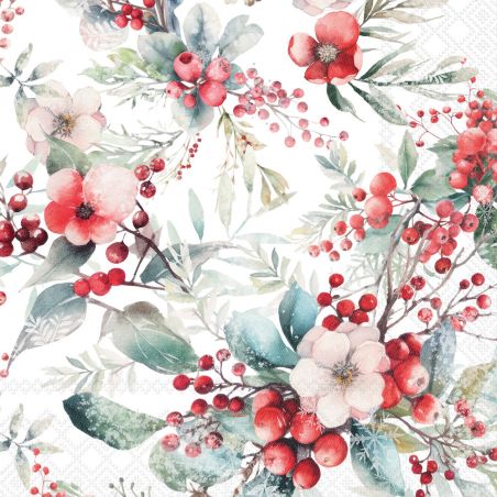 Салфетка 33см 33см 20бр WINTER BERRIES Ambiente