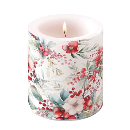 Свещ 10см WINTER BERRIES Ambiente