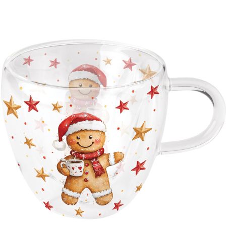 Двустенна стъклена чаша COCOA AND COOKIE Ambiente