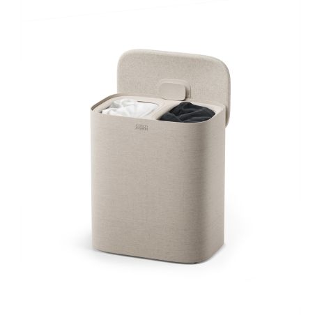 Кош за пране Tota 2 Twin 90л Joseph Joseph - бежово
