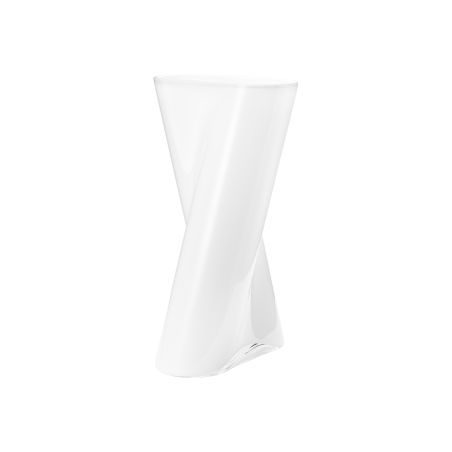 Стъклена ваза Lituus 31,8см Georg Jensen - бяло