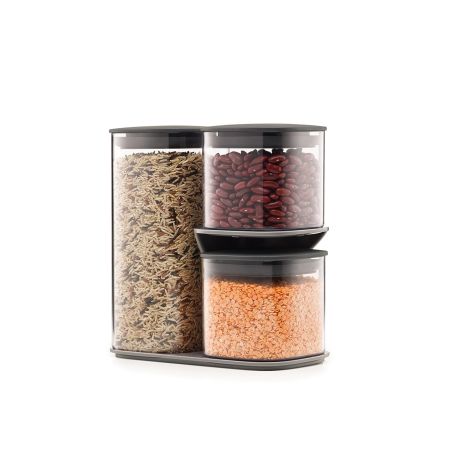 Буркани Podium™ 3бр. - сиво