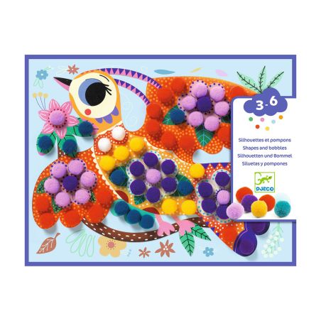 Колажи с помпони великолепни птици